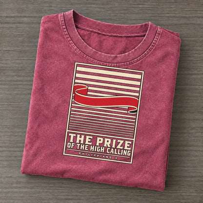 The Prize Of The High Calling Pit Board Parables Vintage T-shirt – Raspberry