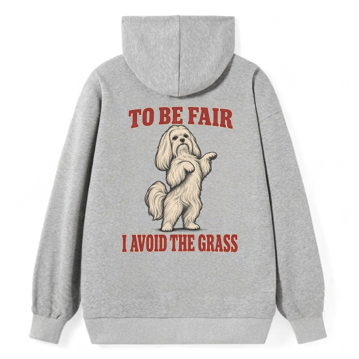Maltese Dog Declarations Classic Pullover Hoodie – Grey