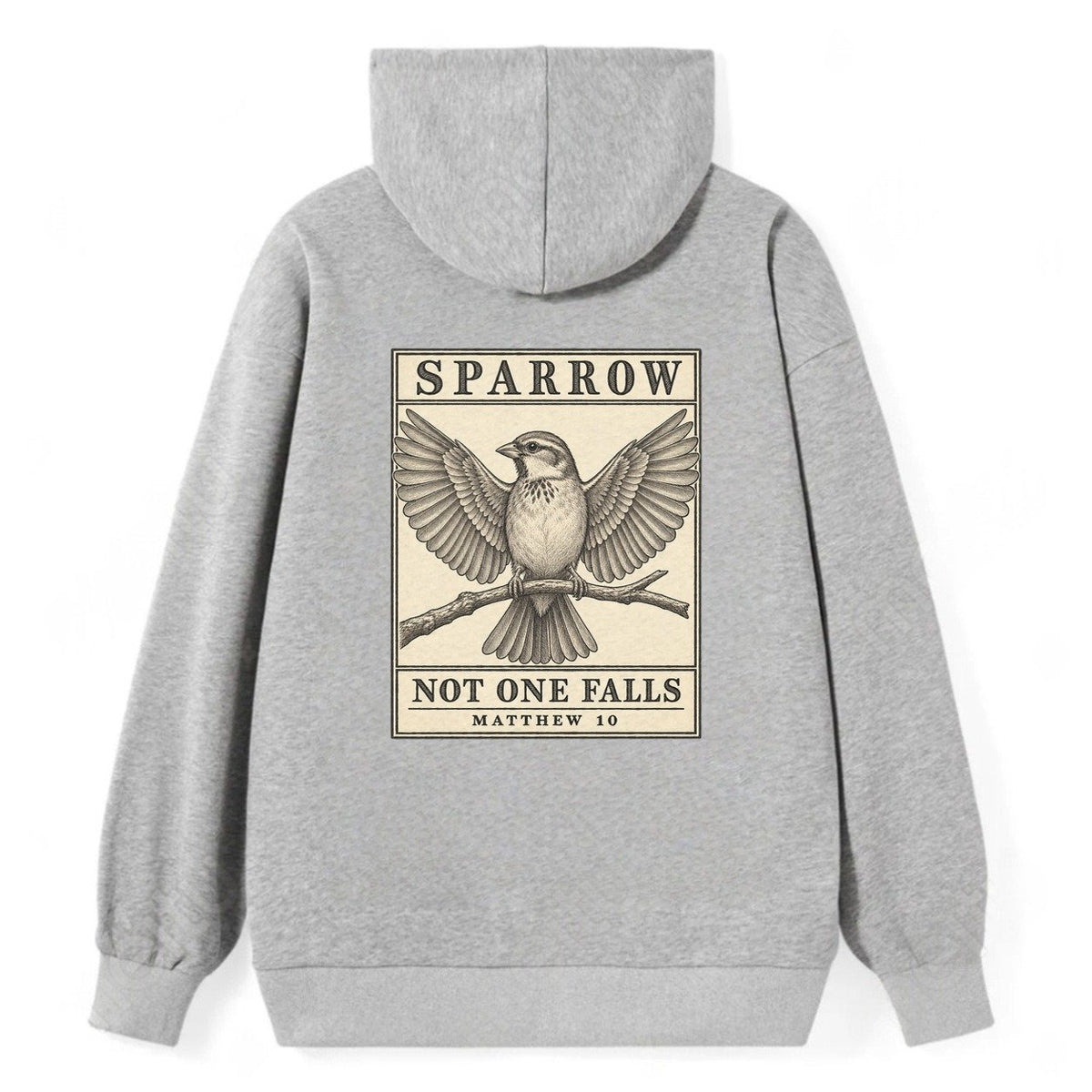 Sparrow Specimen Plate Creature Canticle Classic Pullover Hoodie – Grey