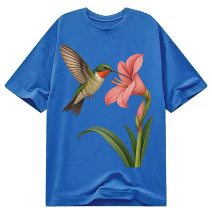 Hummingbird Haven Classic T-shirt – Blue