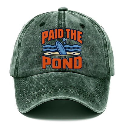 Paid The Pond Disc Golf Classic Cap – Forest Mist