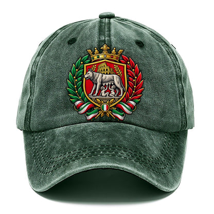 Italy Heraldic Crest Country Logos Classic Cap – Forest Mist