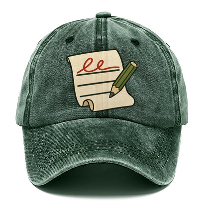 Signature Line And Pencil Geocaching Classic Cap – Forest Mist