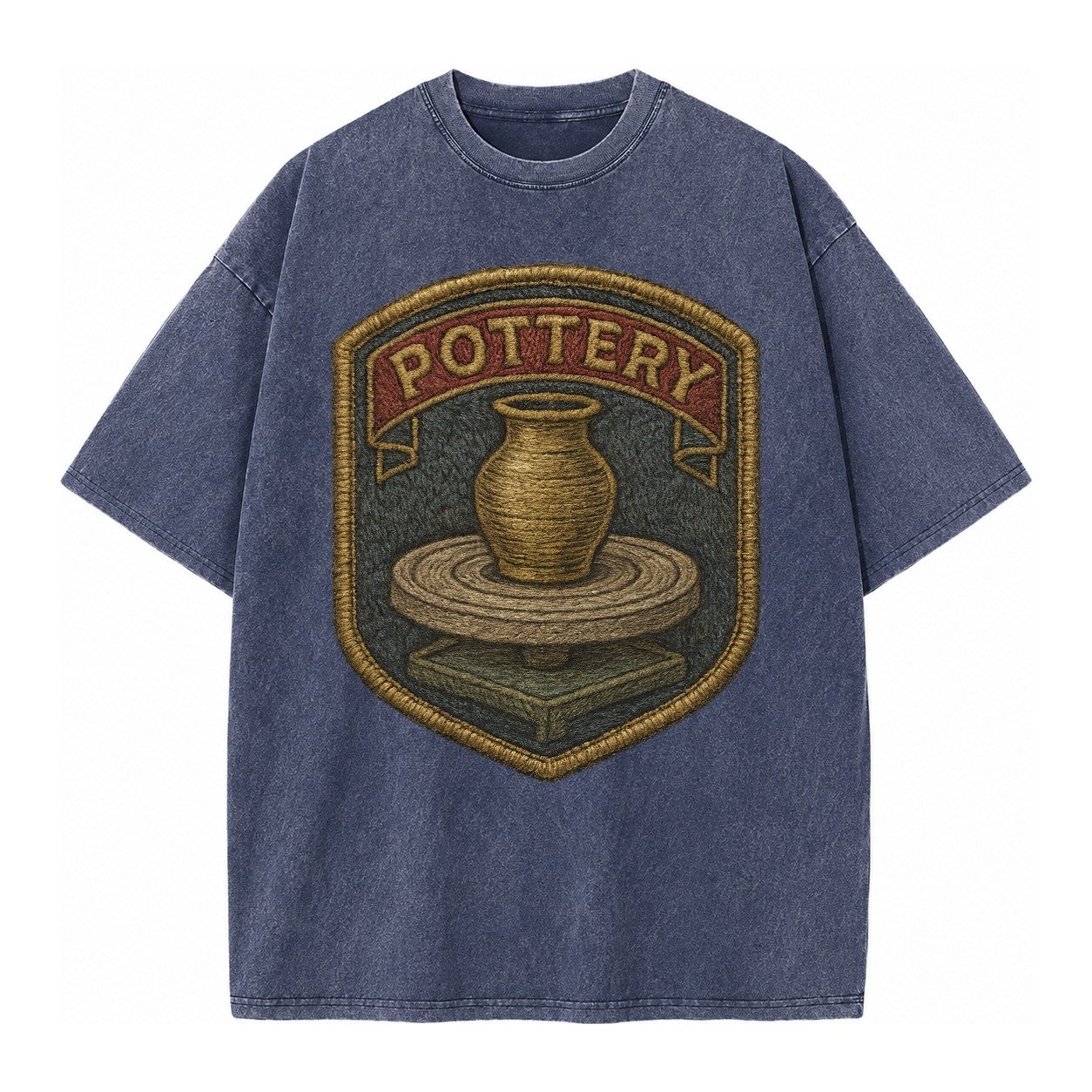 Pottery Wheel Vintage T-shirt – Blue