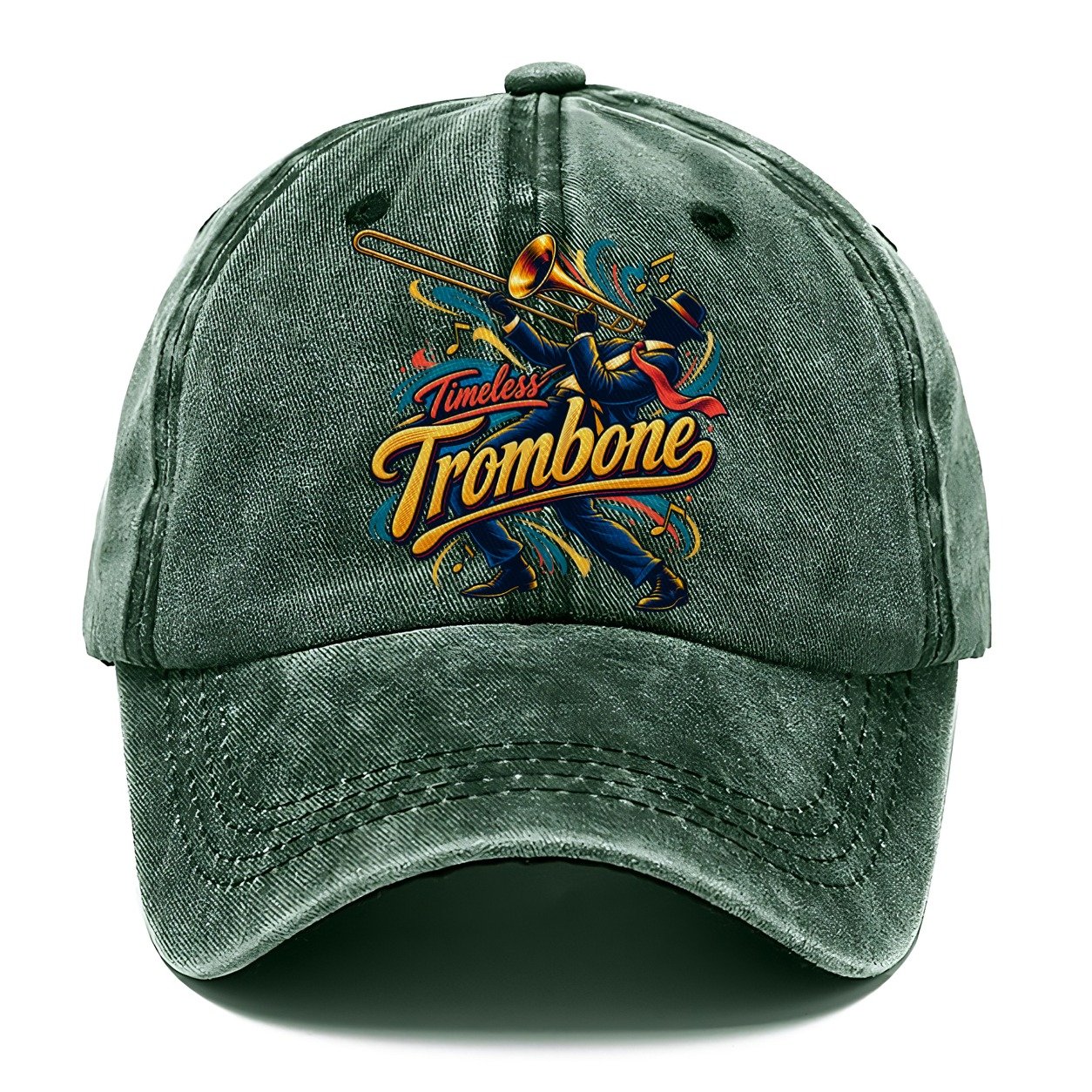 Timeless Trombone Music Instruments Classic Cap – Forest Mist