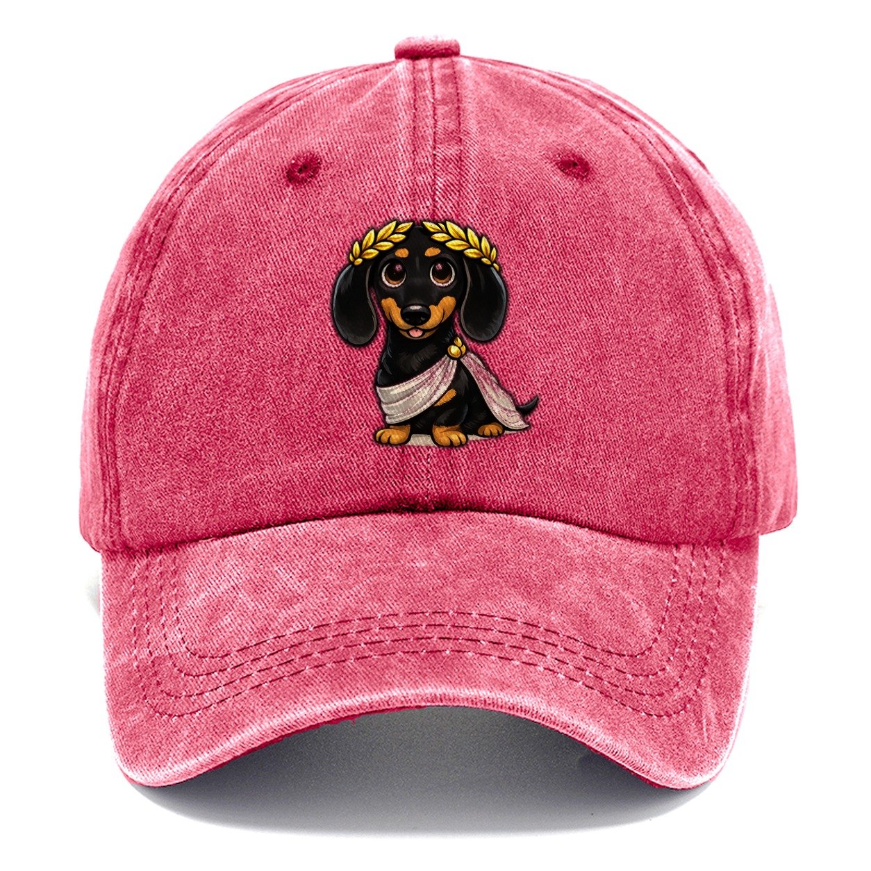 Dachshund Roman Emperor Classic Cap – Pomegranate Blush