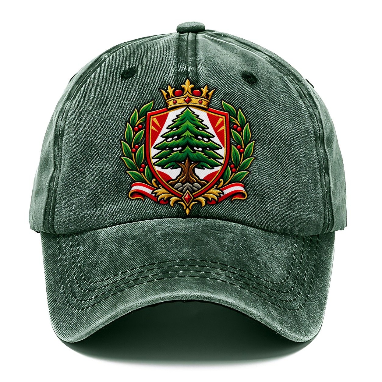 Lebanon Heraldic Crest Country Logos Classic Cap – Forest Mist