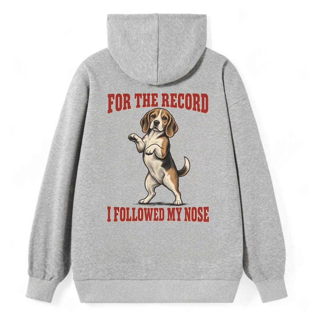 Beagle Dog Declarations Classic Pullover Hoodie – Grey