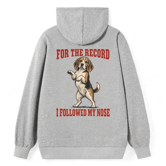 Beagle Dog Declarations Classic Pullover Hoodie – Grey