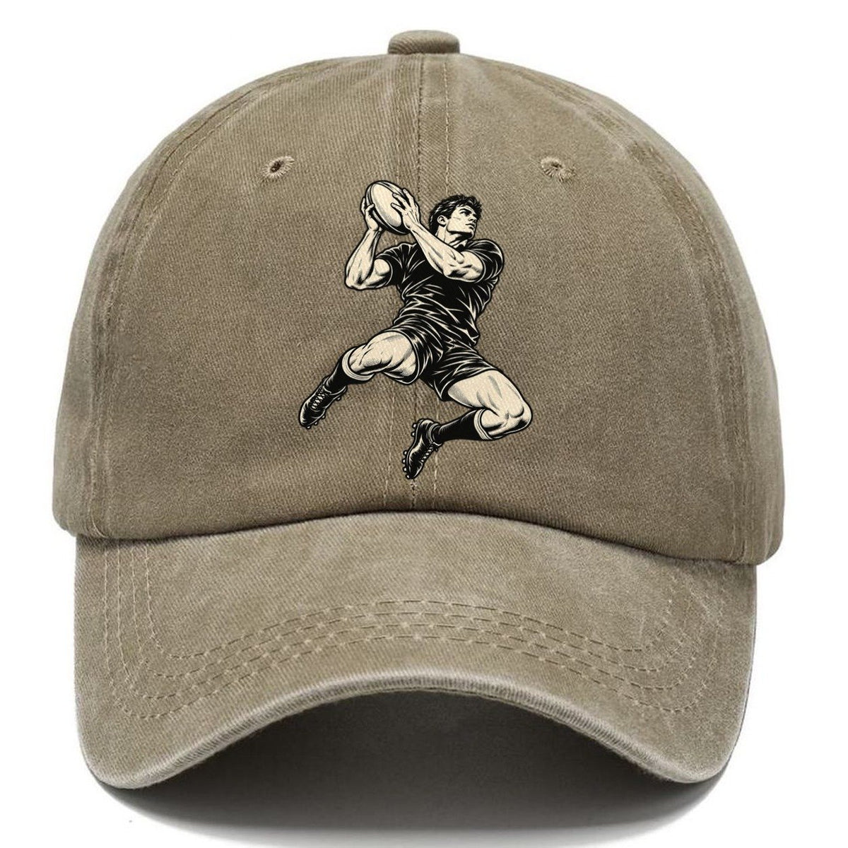 Rugby High Ball Catch Global Sports Ink Figures Classic Cap – Warm Sand