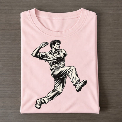 Cricket Spinner In Flight Global Sports Ink Figures Classic T-shirt – Pink