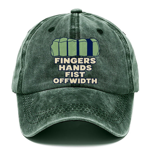 Crack Size Taxonomy Rock Climbing Classic Cap – Forest Mist