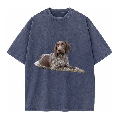 German Shorthaired Pointer 2 Vintage T-shirt – Blue