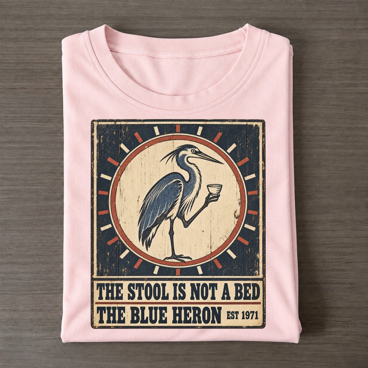 Blue Heron Bar Izakaya Rules Classic T-shirt – Pink