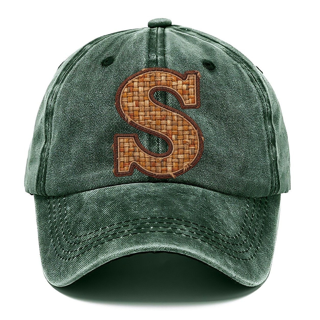 Woven Tweed S Monogram Classic Cap – Forest Mist