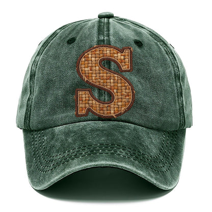 Woven Tweed S Monogram Classic Cap – Forest Mist