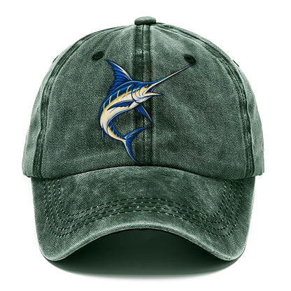 Swordfish Blade Fishing Elegant Classic Cap – Forest Mist