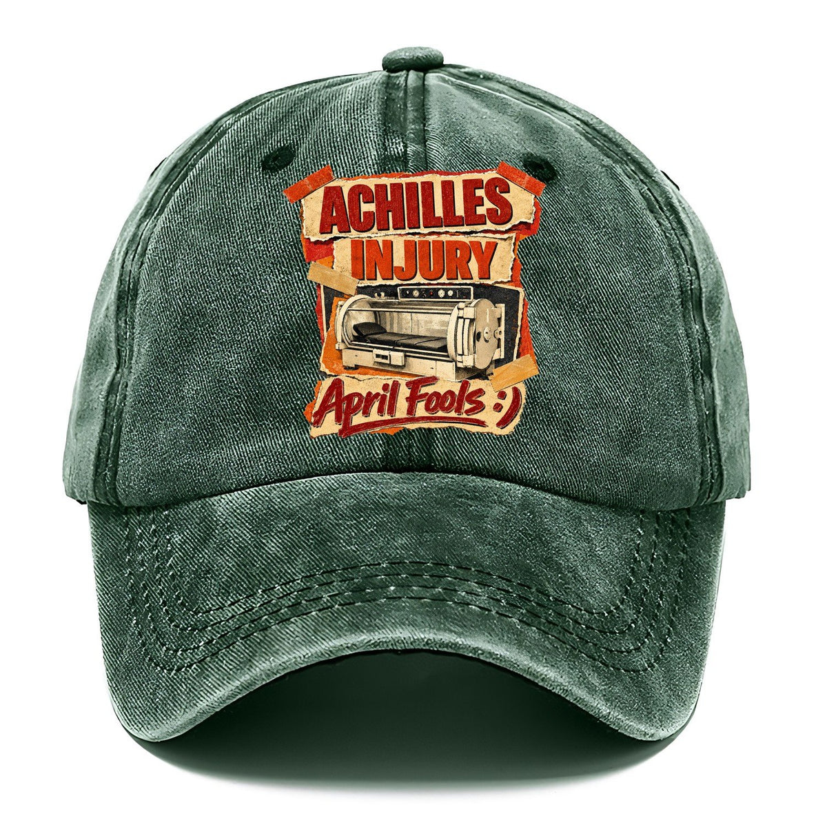Achilles Injury April Fools Classic Cap – Forest Mist