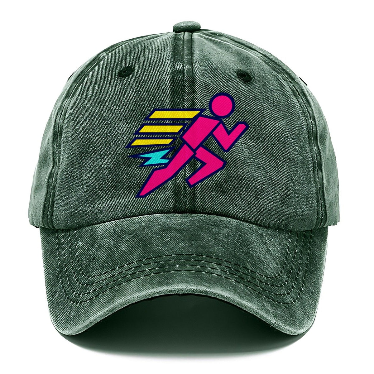 Slab Runner Splash 90S Running Clubs Classic Cap – Forest Mist