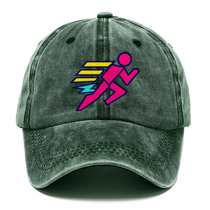 Slab Runner Splash 90S Running Clubs Classic Cap – Forest Mist