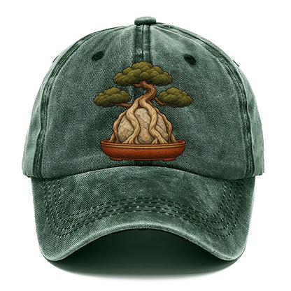 Root Over Rock Specimen Bonsai Classic Cap – Forest Mist