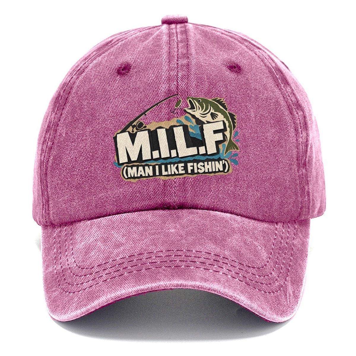 M.I.L.L.F. Man I Like Fishin' Classic Cap – Dusty Rose
