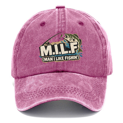M.I.L.L.F. Man I Like Fishin' Classic Cap – Dusty Rose