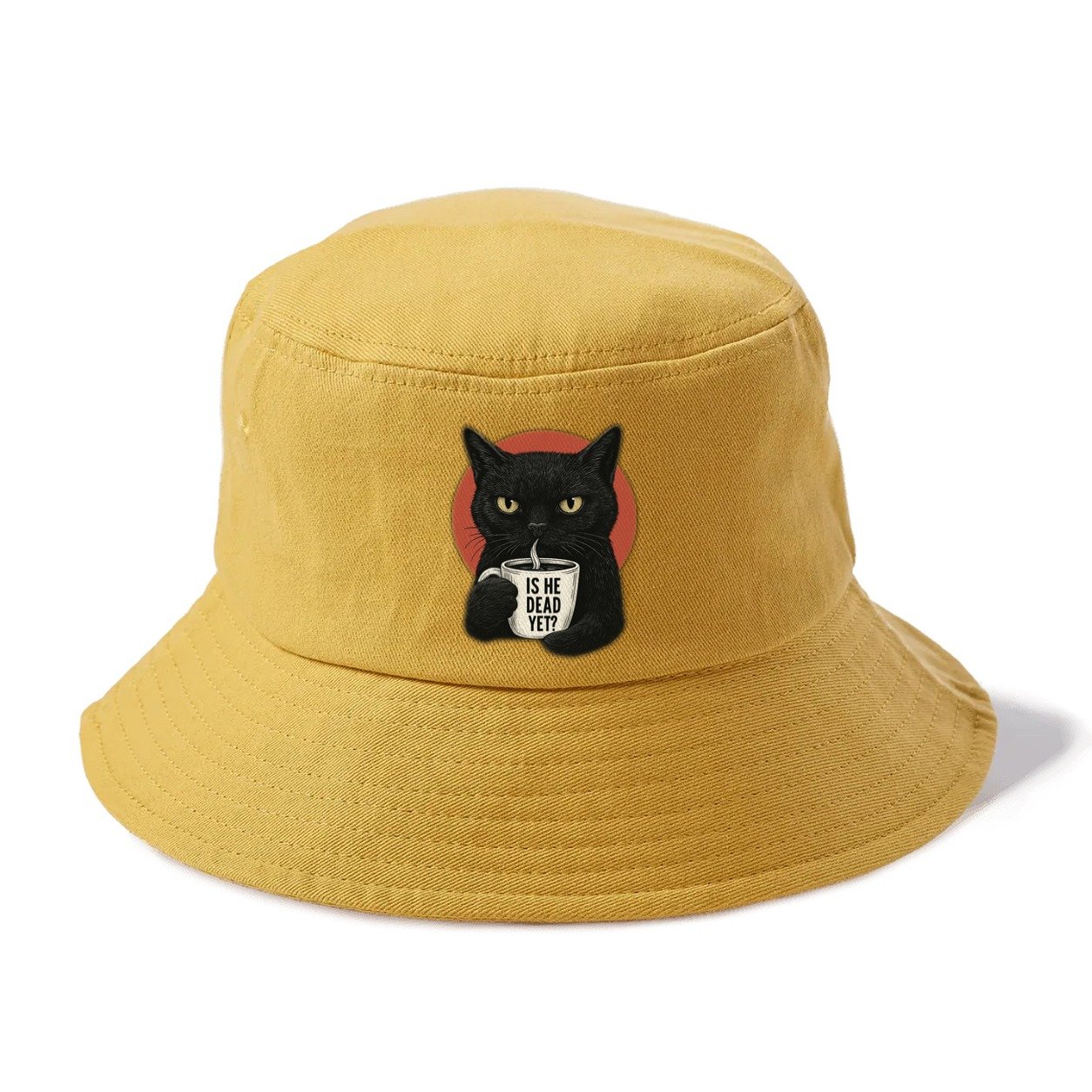 Is He Dead Yet Cat Bucket Hat – Golden Harvest