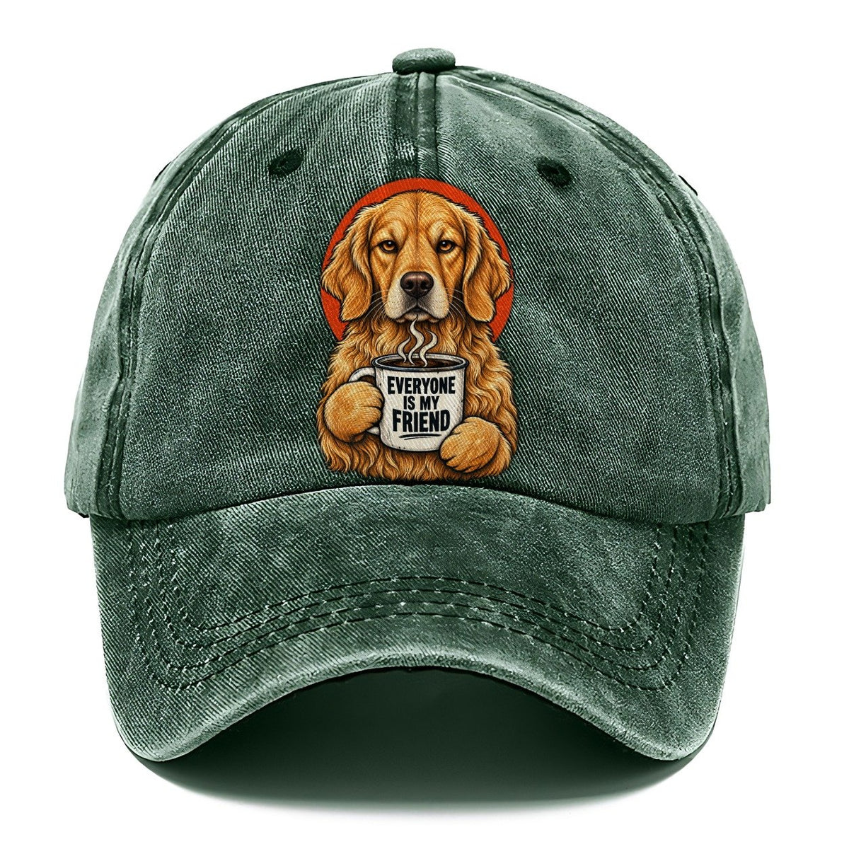 Golden Retriever Mug Truths Classic Cap – Forest Mist