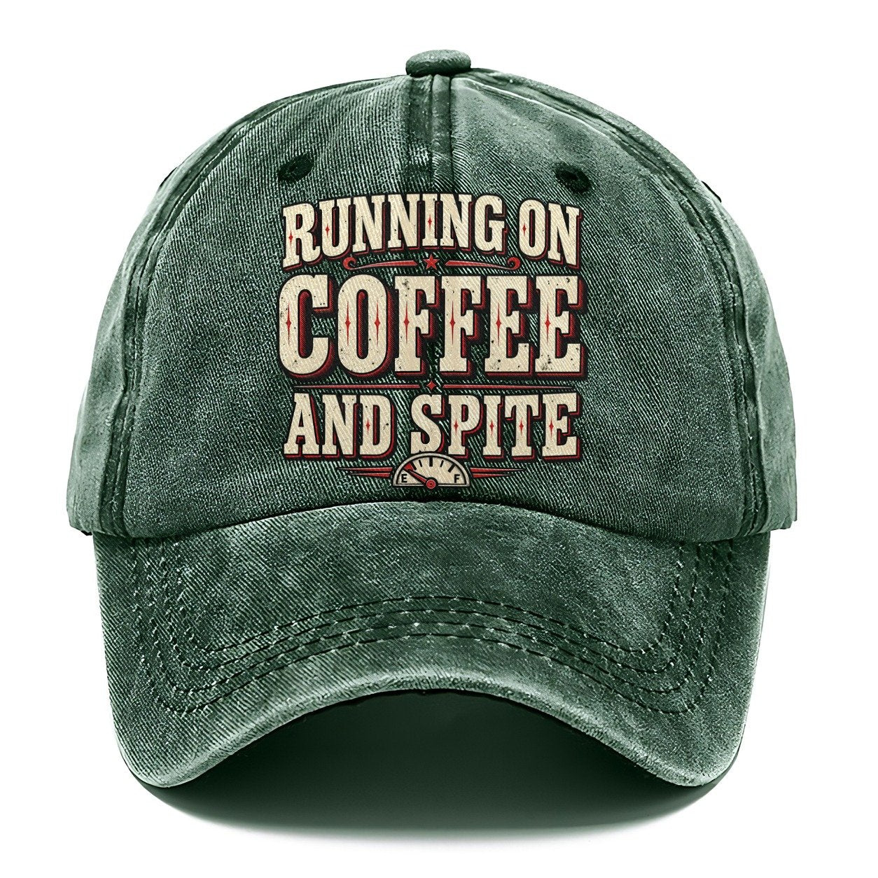 Running On Coffee And Spite American Wit Classic Cap – Forest Mist