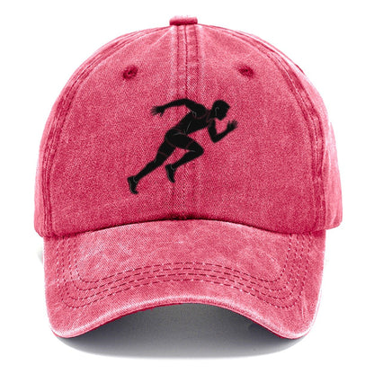 Sprinting Runner Silhouette Classic Cap – Pomegranate Blush