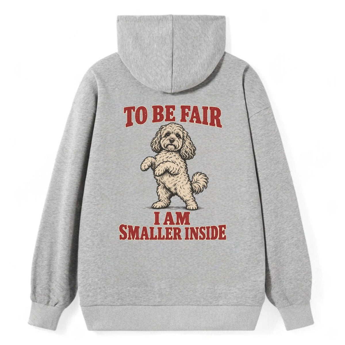 Cockapoo Dog Declarations Classic Pullover Hoodie – Grey