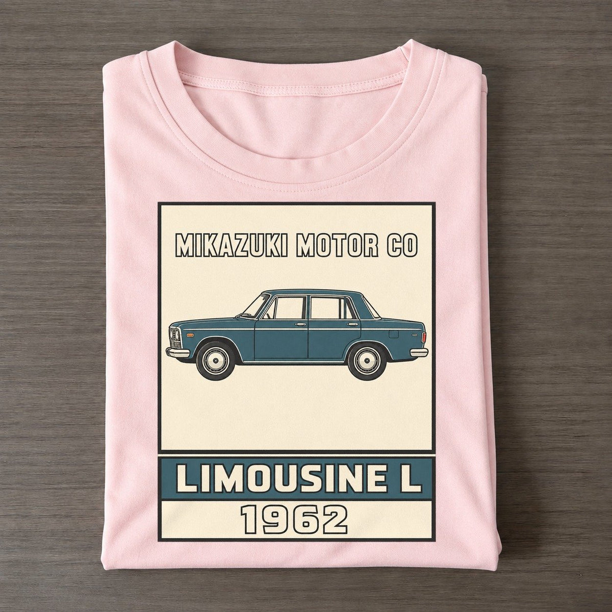 Mikazuki Limousine Showa Speed Plates Classic T-shirt – Pink