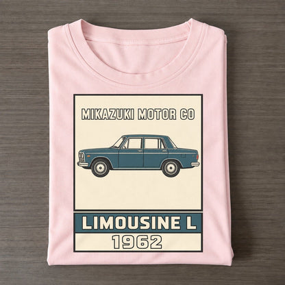 Mikazuki Limousine Showa Speed Plates Classic T-shirt – Pink