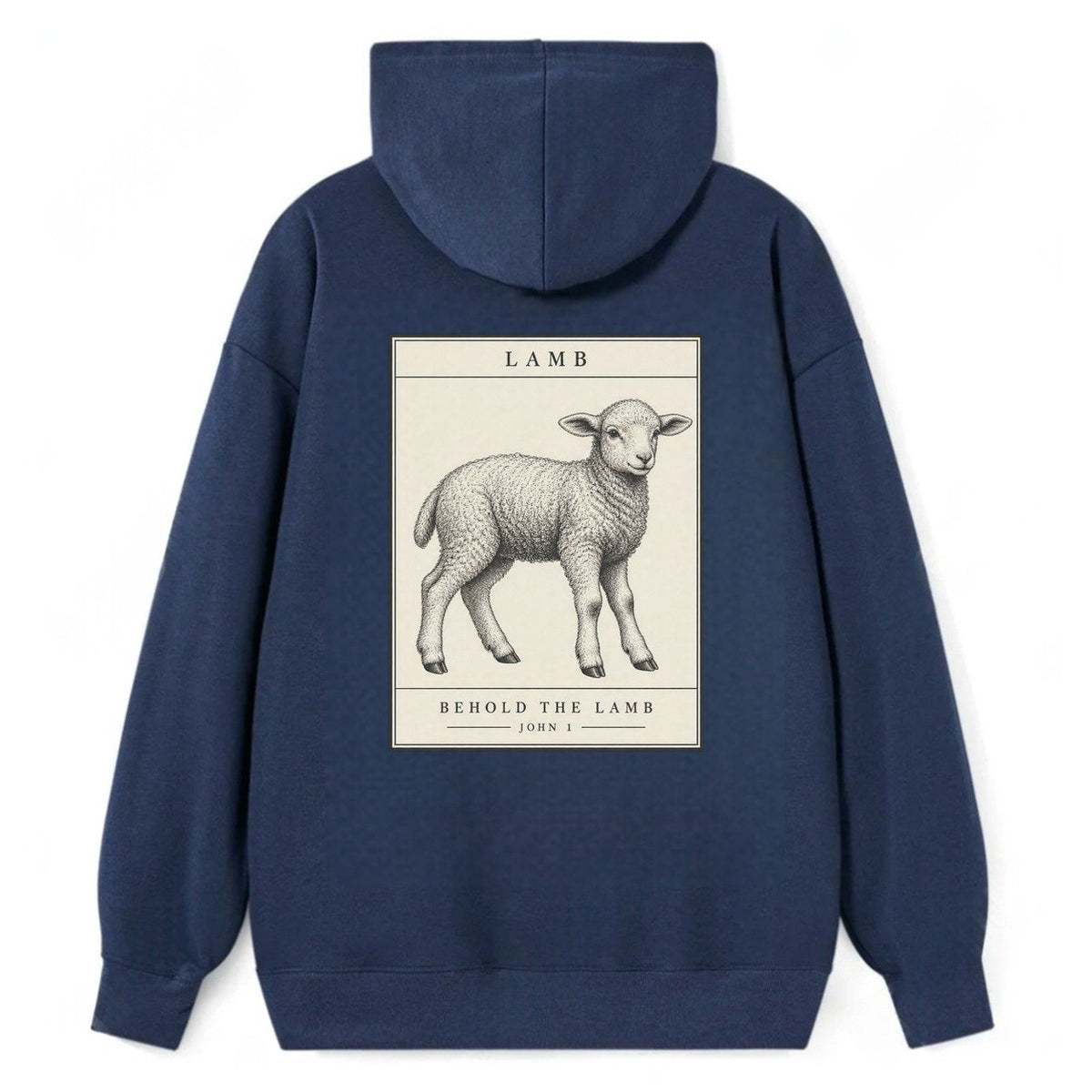 Lamb Specimen Plate Creature Canticle Classic Pullover Hoodie – Navy
