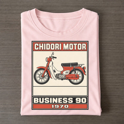 Chidori Business 90 Showa Speed Plates Classic T-shirt – Pink