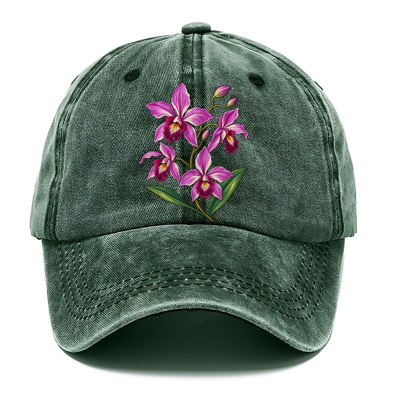 Queensland Cooktown Orchid Australia Cultural Icons Classic Cap – Forest Mist