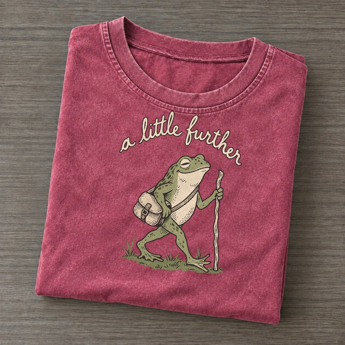 Satchel And Stick Pond Folk Vintage T-shirt – Raspberry