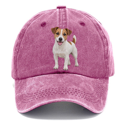 Jack Russell Terrier Standing Top Breeds Classic Cap – Dusty Rose