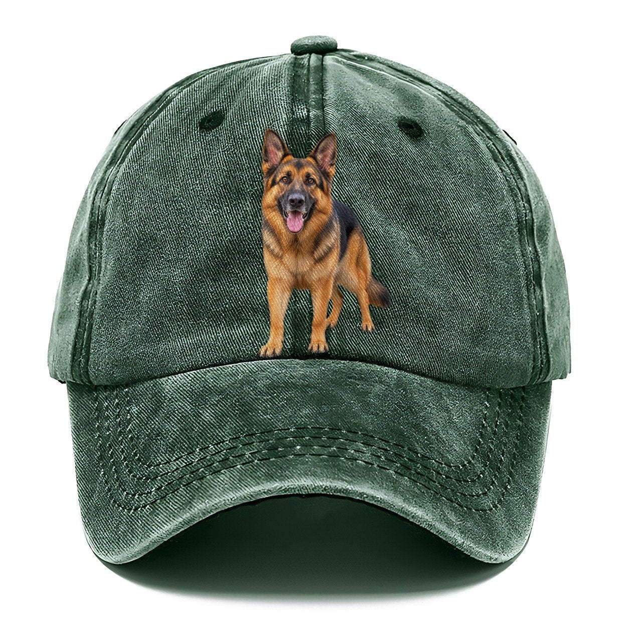 German Shepherd Standing Top Breeds Classic Cap – Forest Mist