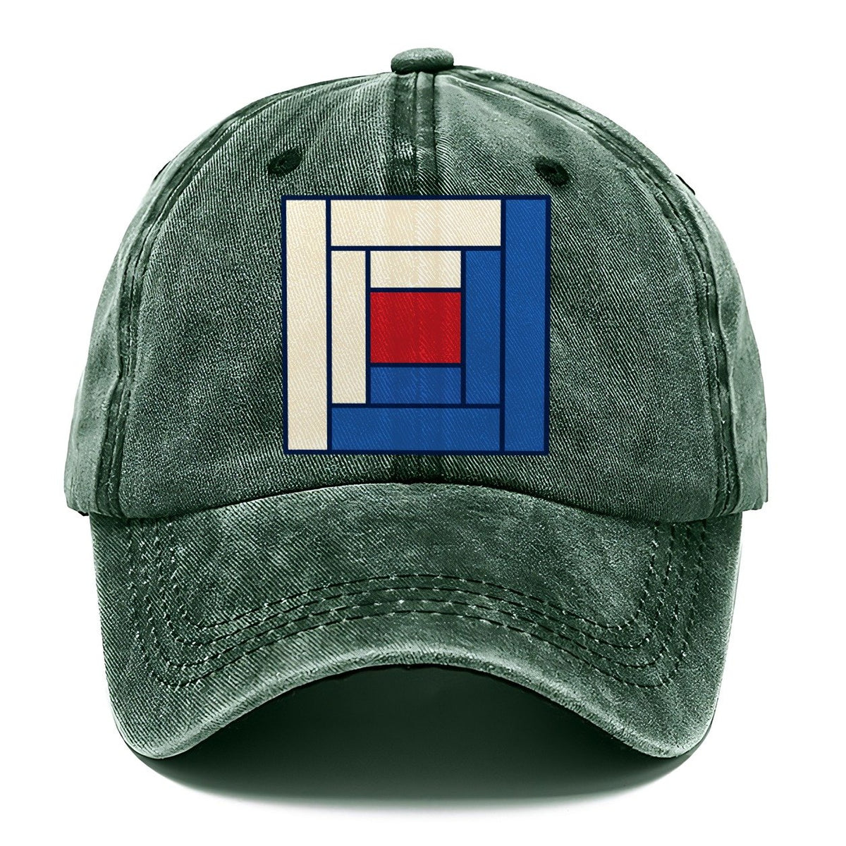 Log Cabin Block Study Sewing And Quilting Classic Cap – Forest Mist