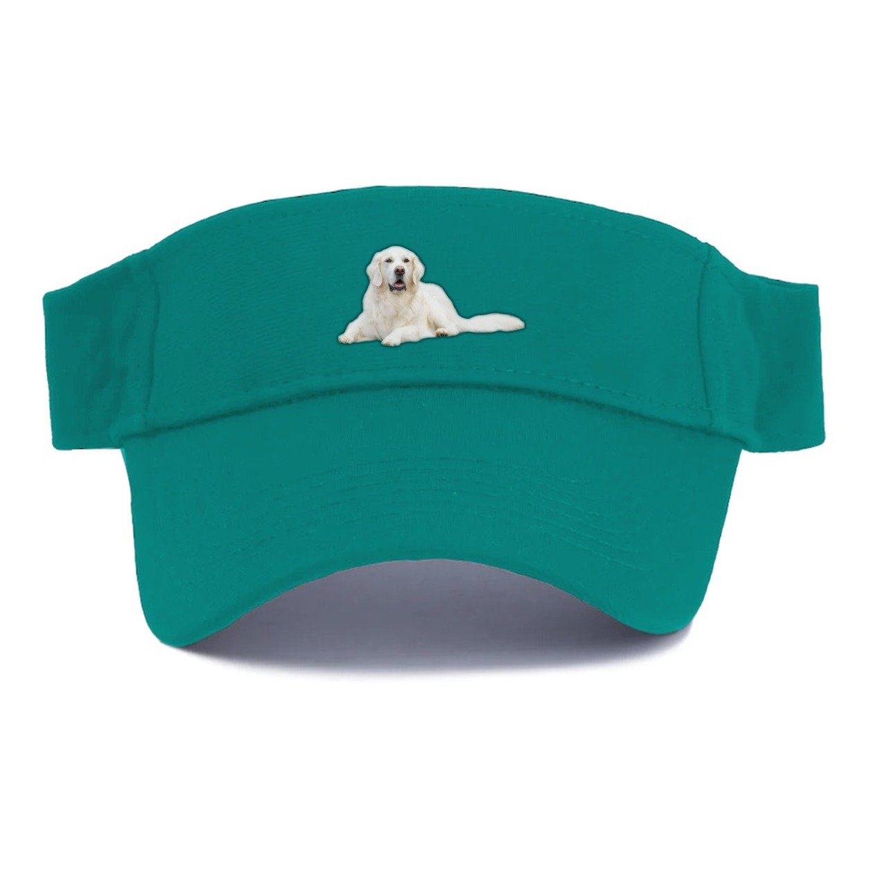 White English Cream Golden Retrievers Visor – Forest Mist