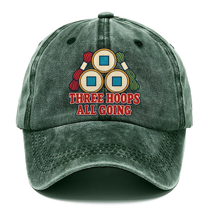 Three Hoops All Going And Needlework Classic Cap – Forest Mist