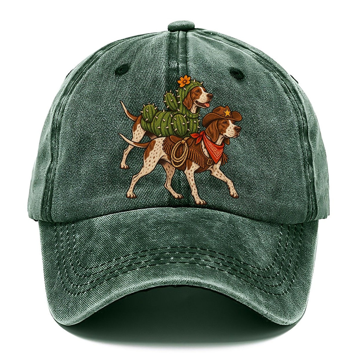 2 Pointers In Halloween Costumes Hdp 38 Parade Lineup Halloween Dog Parade Classic Cap – Forest Mist