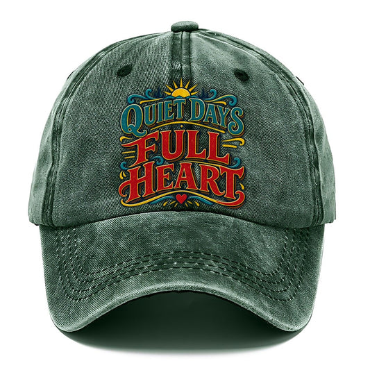 Quiet Days Full Heart Retired Living Classic Cap – Forest Mist