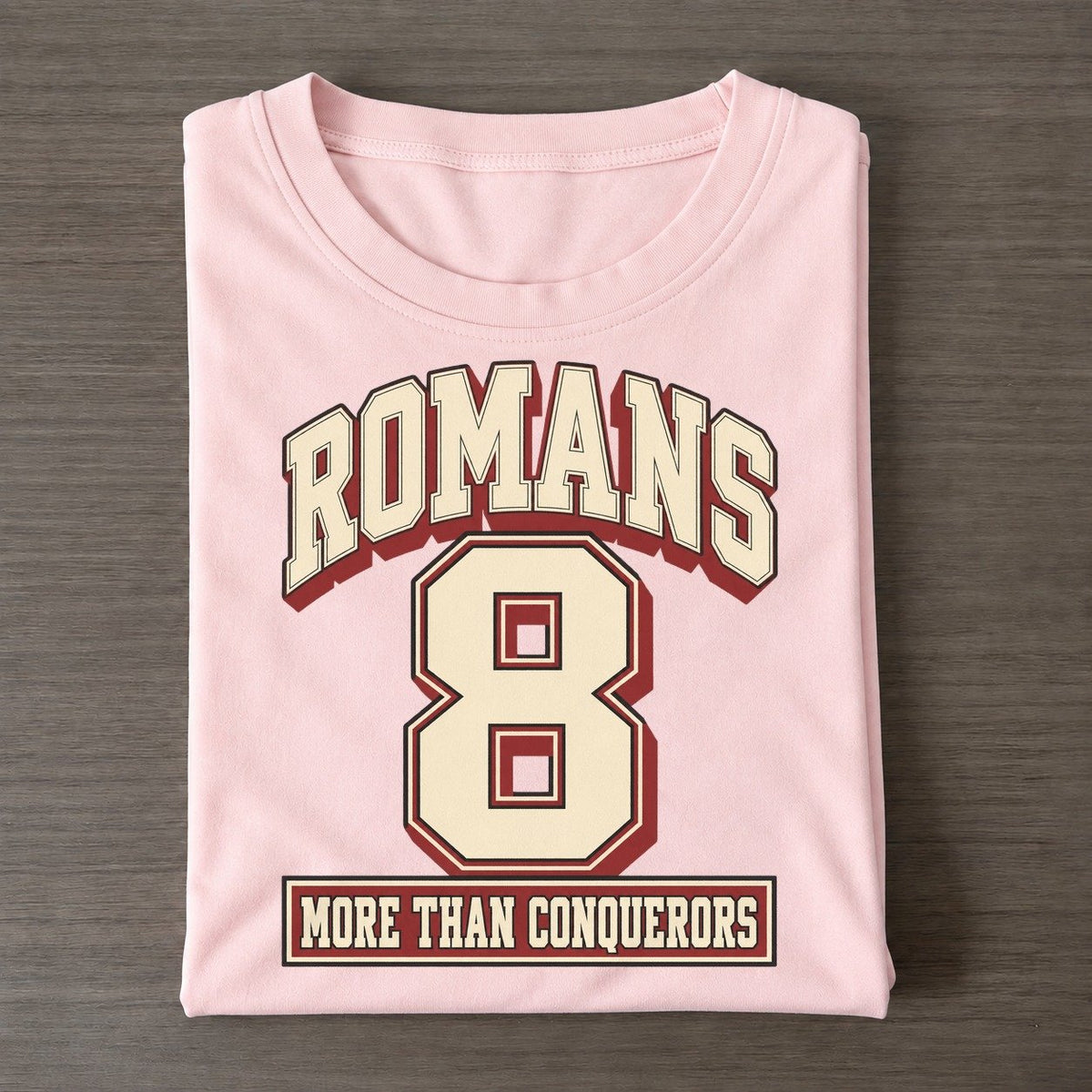 Romans 8 Varsity Chapel Varsity Classic T-shirt – Pink