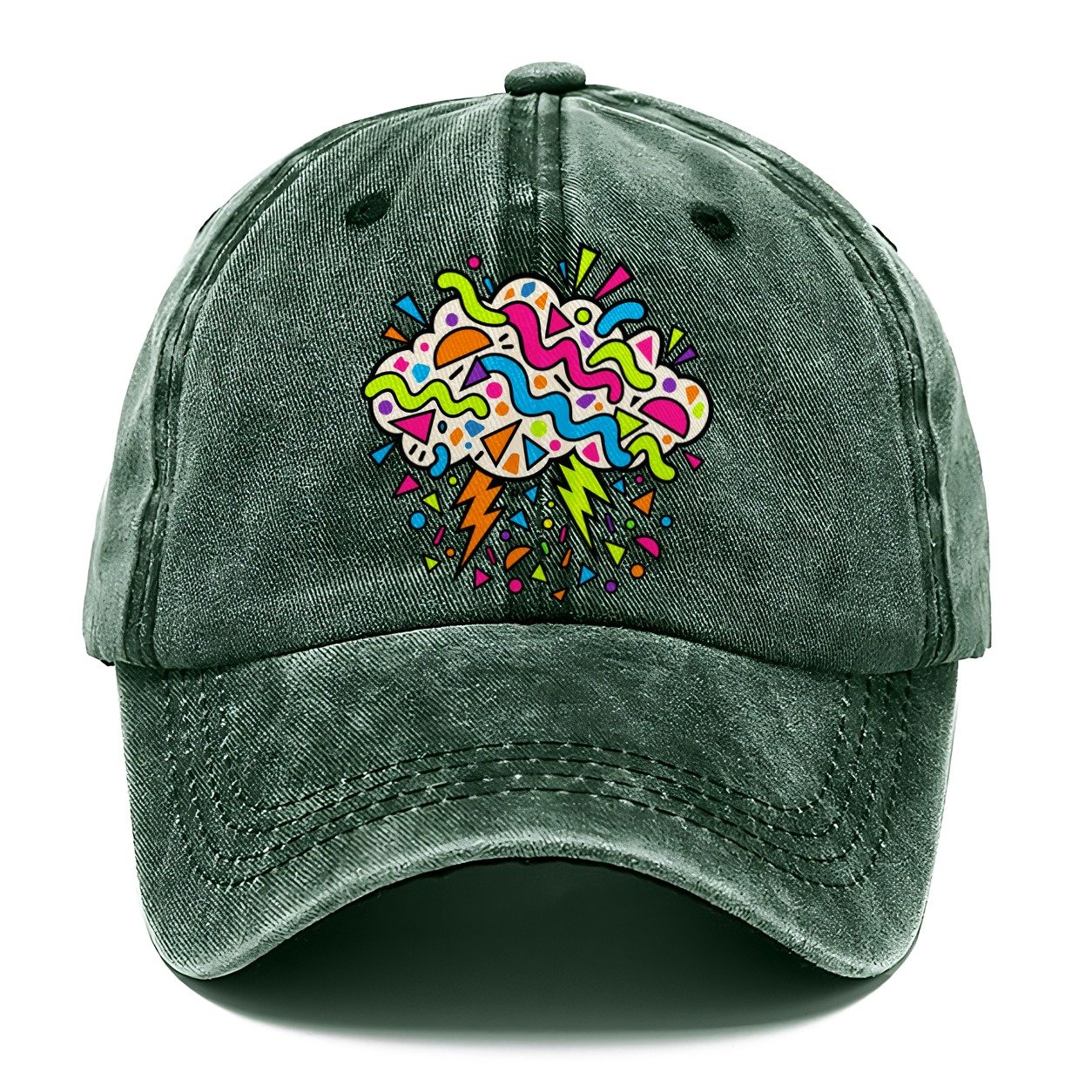 Squiggle Storm Crazy Styles Classic Cap – Forest Mist