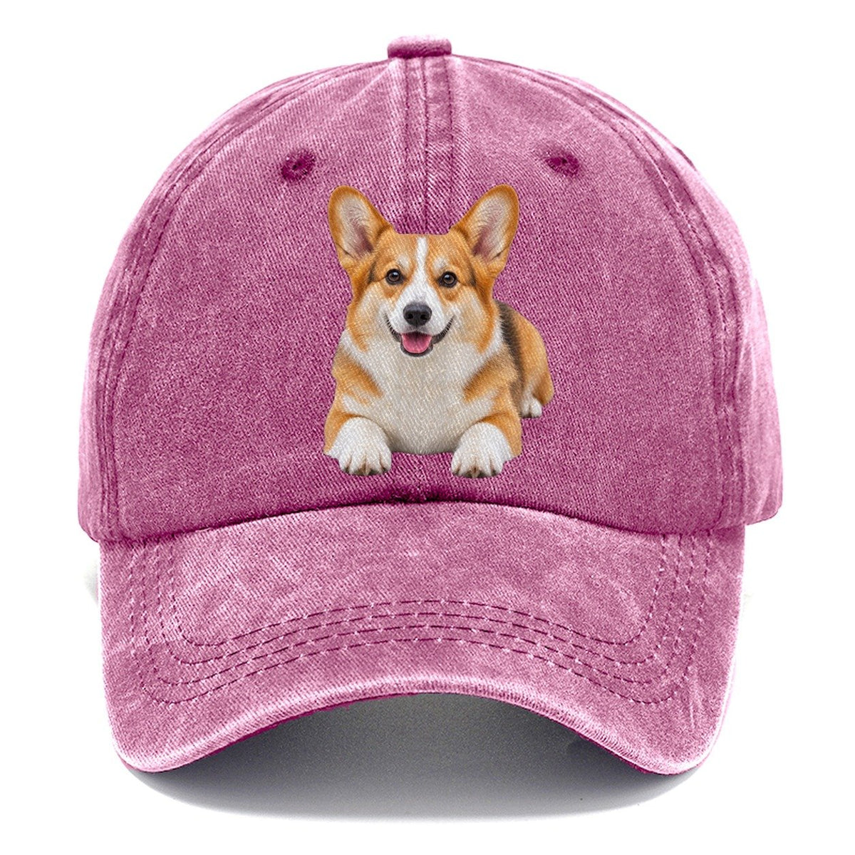 Pembroke Welsh Corgi Lying Down Top Breeds Classic Cap – Dusty Rose