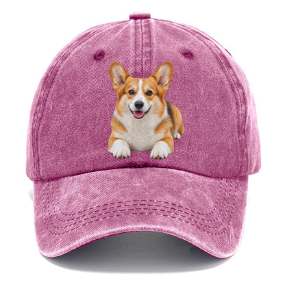 Pembroke Welsh Corgi Lying Down Top Breeds Classic Cap – Dusty Rose