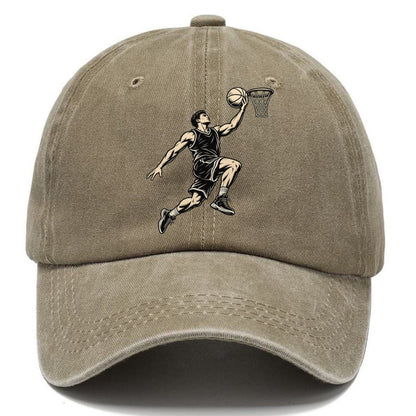 Basketball One Step Layup Global Sports Ink Figures Classic Cap – Warm Sand